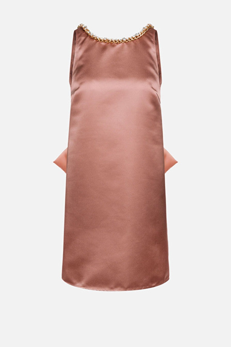 Women Elisabetta Franchi Dresses | Sleeveless Pencil Dress With Bow