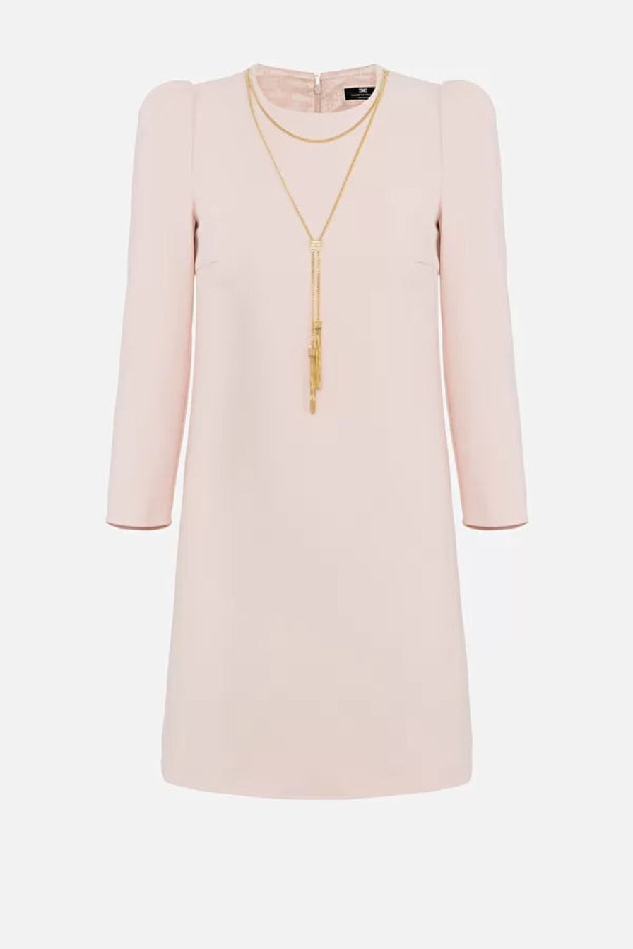 Women Elisabetta Franchi Dresses | Boxy Dress With Necklace