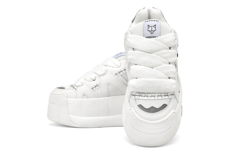 Women Naked Wolfe Trainers | Slider White Trainers