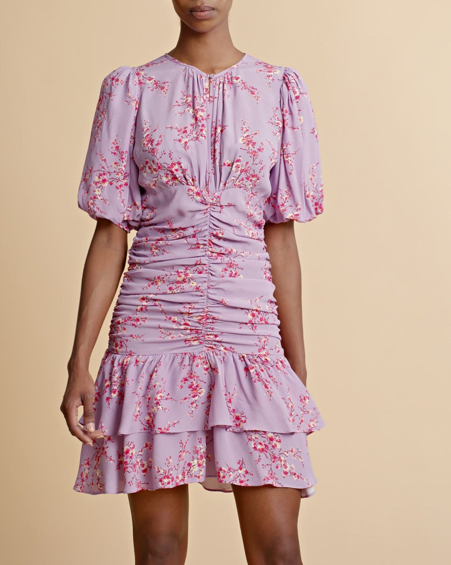 Women By TiMo Dresses | Spring Rouching Dress In Cherry Blossom