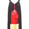 Women Push Button Dresses | Lipstick Printed Dress (Last One)