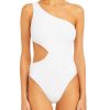 Women Elizabeth Hurley Beach Beachwear | Meena One Piece In White