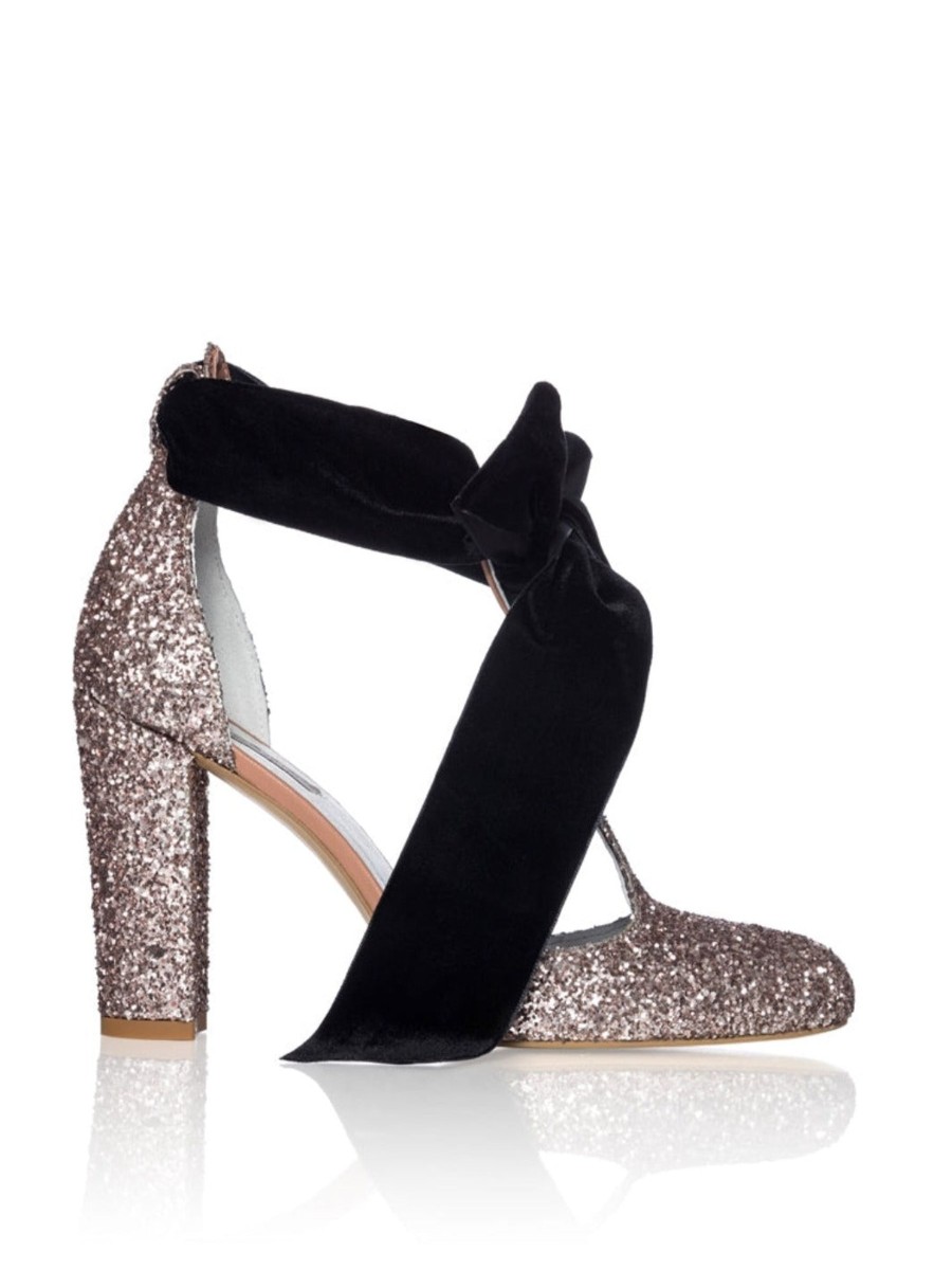 Women Smiling Shoes Pumps | Loulou Glitter Pumps