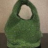 Women E L A London Bags | Twinkle Green Crystal Bucket Bag