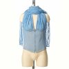 Women Push Button Tops | Blue Lace Halter Combi Bustier