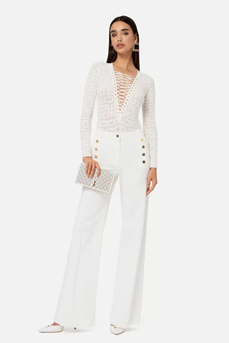 Women Elisabetta Franchi Pants | Palazzo Trousers