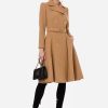 Women Elisabetta Franchi Coats | Coat With Frock Line