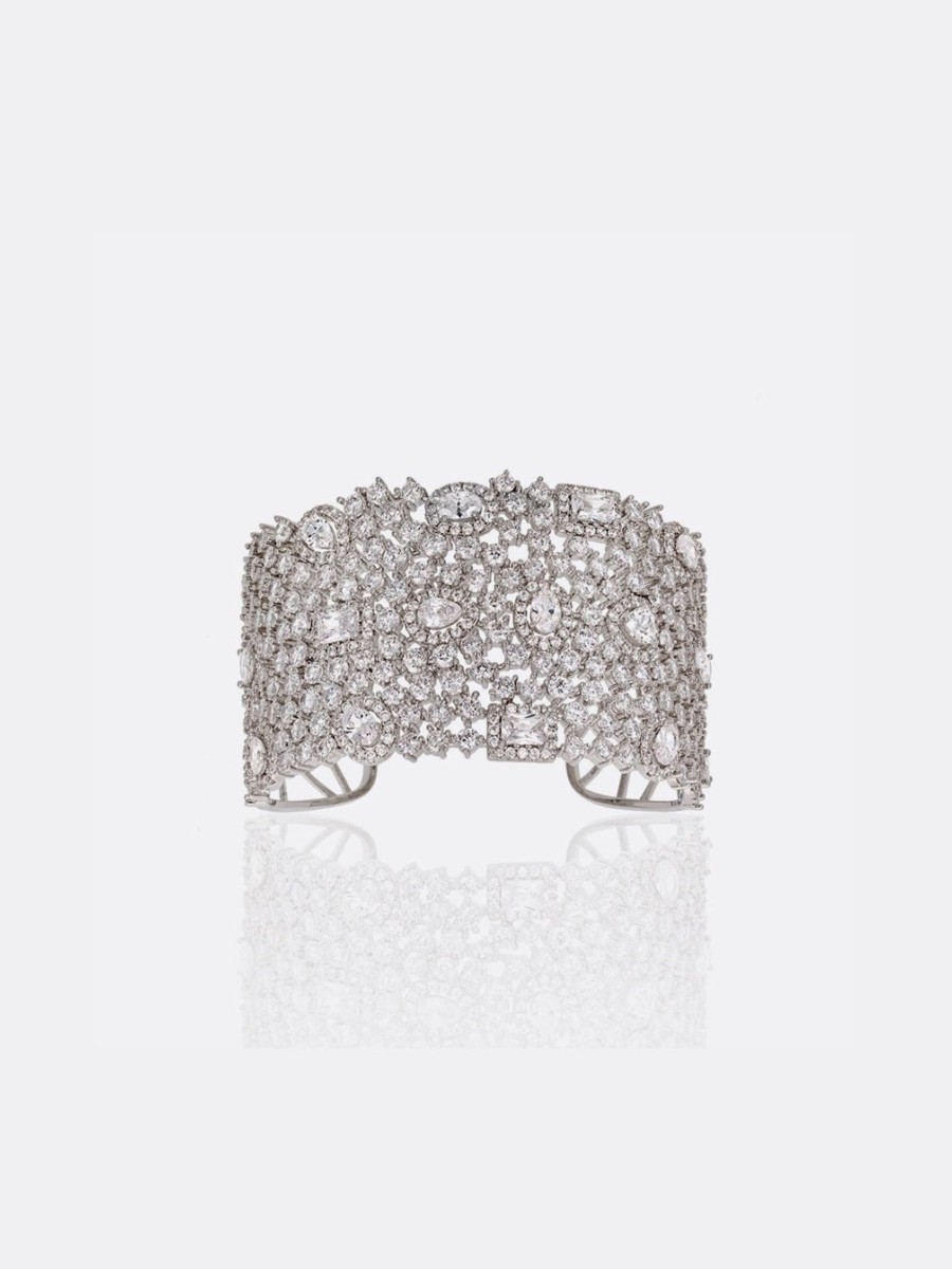 Women E L A London | Brilliant Cuff In Silver