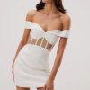 Women Misha Collection Dresses | Cher Bonded Crepe Mini Dress