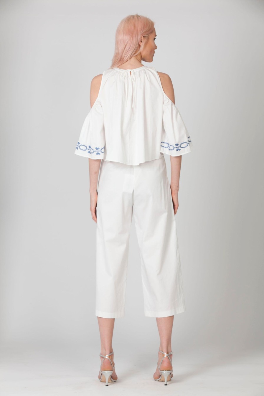 Women Foxiedox Pants | Spellgirl Embroidery Culottes(Last One)